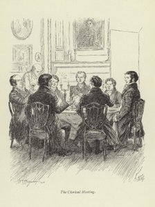 Ilustrace pro Amose Bartona od George Eliota od Hugh Thomson