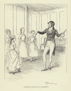 Ilustrace pro Amose Bartona od George Eliota od Hugh Thomson