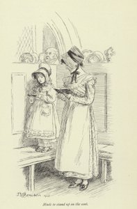 Ilustrace pro Amose Bartona od George Eliota od Hugh Thomson