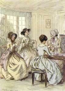 Ilustrace pro Amose Bartona od George Eliota od Hugh Thomson