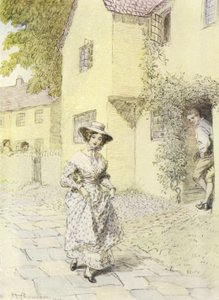 Ilustrace pro Amose Bartona od George Eliota od Hugh Thomson