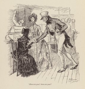 Ilustrace pro Cranford od paní Gaskell (rytina) od Hugh Thomson