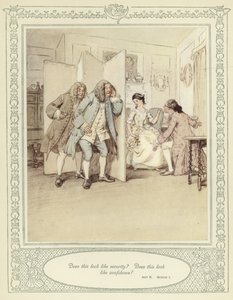 Ilustrace k Goldsmithově knize She Stoops to Conquer (Ona se snaží zvítězit) od Hugh Thomson