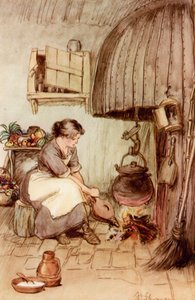 Ilustrace pro J M Barrie Obdivuhodný Crichton od Hugh Thomson