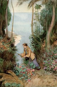 Ilustrace pro J M Barrie Obdivuhodný Crichton od Hugh Thomson