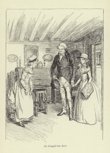 Ilustrace k filmu Příběh lásky pana Gilfila od George Eliotové od Hugh Thomson