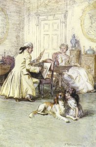 Ilustrace pro pana Gilfilse Love Story od George Eliota od Hugh Thomson