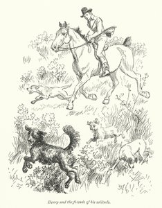 Ilustrace pro Northanger Abbey od Jane Austen (litho) od Hugh Thomson