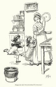 Ilustrace pro Northanger Abbey od Jane Austen (litho) od Hugh Thomson