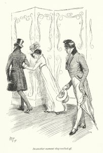 Ilustrace k přesvědčování od Jane Austenové (litho) od Hugh Thomson