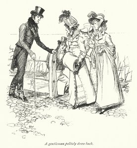 Ilustrace k přesvědčování od Jane Austenové (litho) od Hugh Thomson