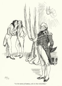 Ilustrace k přesvědčování od Jane Austenové (litho) od Hugh Thomson