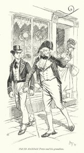 Ilustrace k přesvědčování od Jane Austenové (litho) od Hugh Thomson