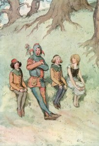 Ilustrace pro Shakespearovo dílo Jak se vám líbí od Hugh Thomson