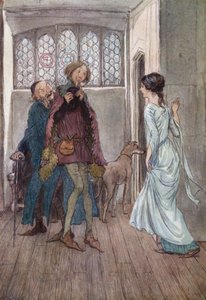Ilustrace pro Veselé paničky z Windsoru od Hugh Thomson