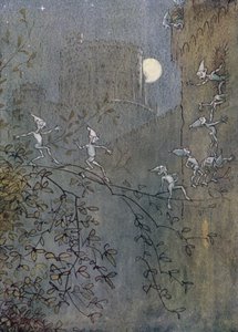 Ilustrace pro Veselé paničky z Windsoru od Hugh Thomson