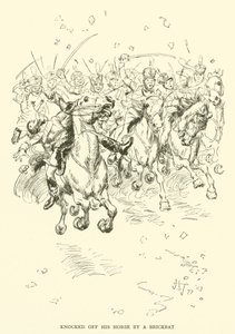 Srazil jeho koně cihel (rytina) od Hugh Thomson