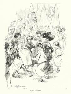 Londýn: Bank Holiday (barevná litografie) od Hugh Thomson