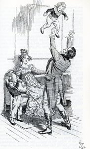 „Pan Knightley si hraje se svými dětmi“ od Hugh Thomson
