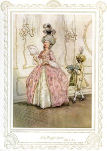 Richard Brinsley Sheridan "Škola pro skandál" od Hugh Thomson