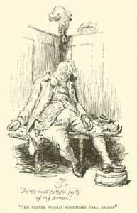 Panoš někdy usnul (rytina) od Hugh Thomson