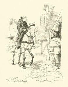 Příchod Johna Lydgatea (litho) od Hugh Thomson