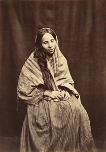 Pacient, Surrey County Lunatic Asylum, 1850-55. od Hugh Welch Diamond