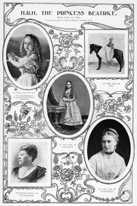 Princezna Beatrice, nejmladší dítě královny Viktorie, 1901. od Hughes and Mullins