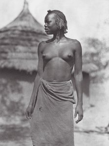 Afrika: Eliri dívka (čb fotografie) od Hugo Adolf Bernatzik