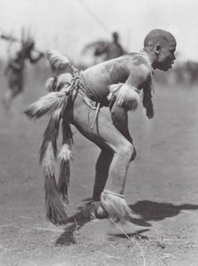 Afrika: Zápasníci z Núbie (čb foto) od Hugo Adolf Bernatzik