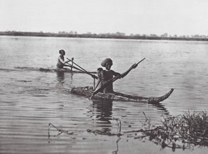 Afrika: Šillukské vory (čb foto) od Hugo Adolf Bernatzik