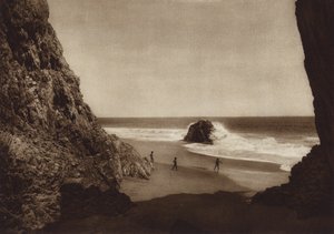 Mexiko: Costa de Salina Cruz (čb fotografie) od Hugo Brehme
