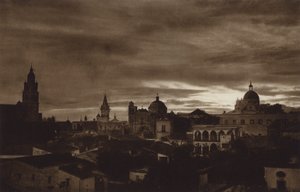 Mexiko: Cuernavaca (čb fotografie) od Hugo Brehme