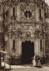Mexiko: Guadalupe Hidalgo, Capilla del pozo (čb fotografie)