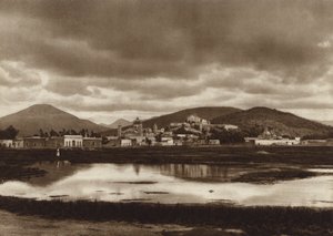 Mexiko: Poutní místo Guadalupe Hidalgo (čb fotografie)