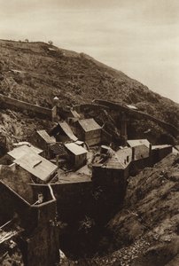 Mexiko: Pachuca, bývalý španělský důl (čb fotografie)
