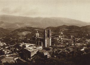Mexiko: Taxco (čb fotografie) od Hugo Brehme