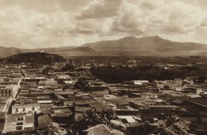 Mexiko: Pohled na Toluku (čb fotografie)