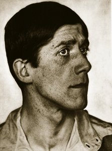 Oskar Kokoschka (sépiová fotografie)