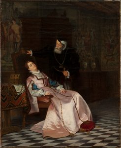 Gustav Vasa najde svou choť Catherine Stenbock spící a slyší ji říkat krále Göstu miluji..., 1
