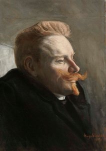 Muž s červeným knírkem od Hugo Simberg