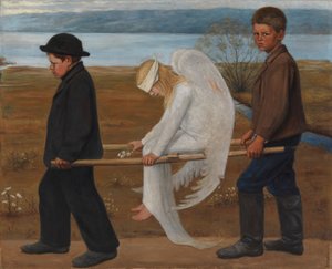 Zraněný anděl od Hugo Simberg