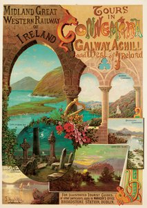 Prohlídky v Connemara, Midland Great Western Railway of Ireland od Hugo d Alesi