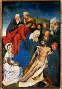 Lamentace. Diptych Pád a vykoupení, pravé křídlo: deplorace... (olej na dubovém dřevě) od Hugo van der Goes