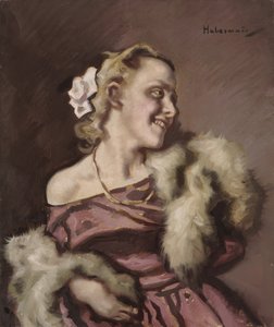 portrét ženy od Hugo von Habermann