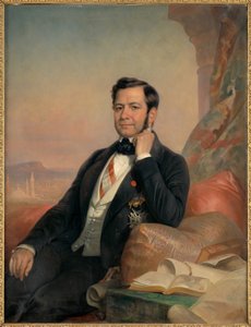 Portrét Ferdinanda de Lessepse od Hugues Foureau