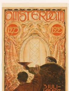 Plakát k výstavě Amsterdam 1275-1925 Amsterdam 1275 1925 (název na objektu)