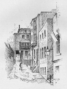 Vchod do římských lázní, 1890