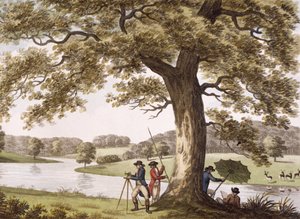 Humphry Repton prováděl průzkum teodolitem