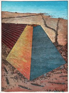 Cheopsova pyramida. 1927 (rytina)